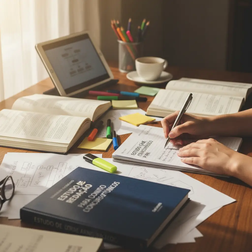 Como estudar redação para concurso: 3 passos para gabaritar — meio
