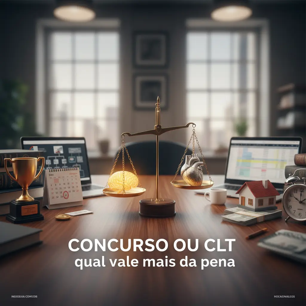 Concurso ou CLT: qual vale mais a pena? 3 critérios decisivos — detalhe
