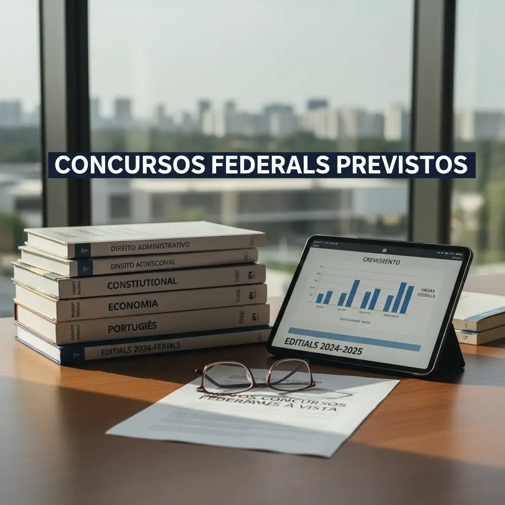 Ilustração editorial: Concursos federais previstos: 5 editais de elite em 2024