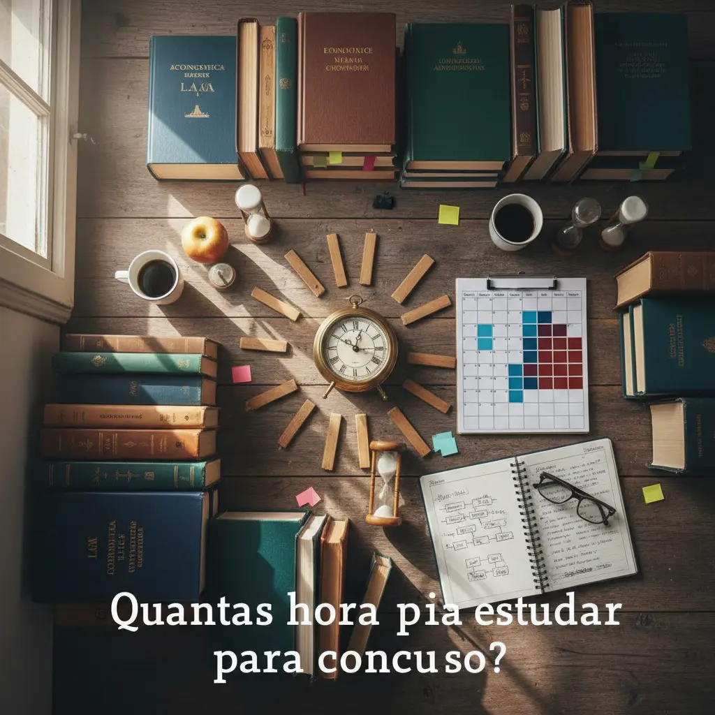 Quantas horas por dia estudar para concurso: o plano de 4h — resultado