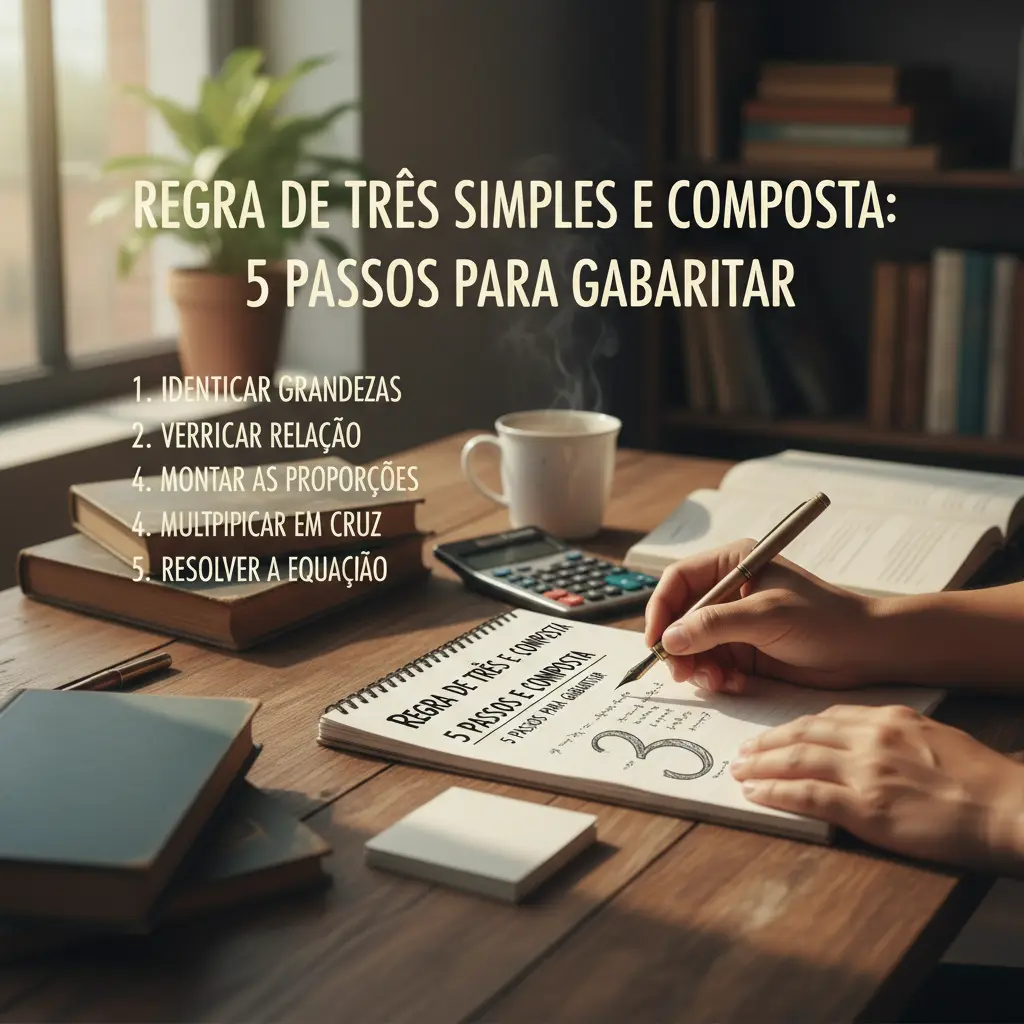 Regra de três simples e composta: 5 passos para gabaritar — detalhe
