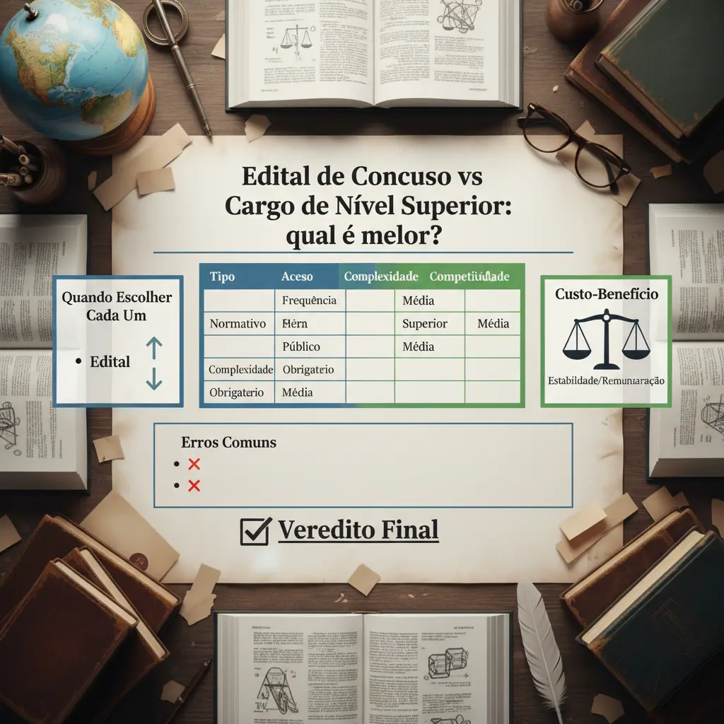 Edital de Concurso vs Cargo de Nível Superior: 3 Fatos Reais — resultado