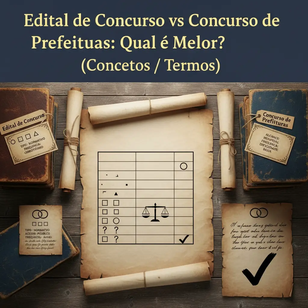 Edital de Concurso vs Concurso de Prefeituras: 3 critérios de ouro — resultado
